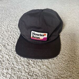 Howler Brothers Black SnapBack with Patch